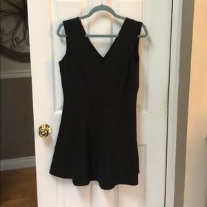 Black flare dress